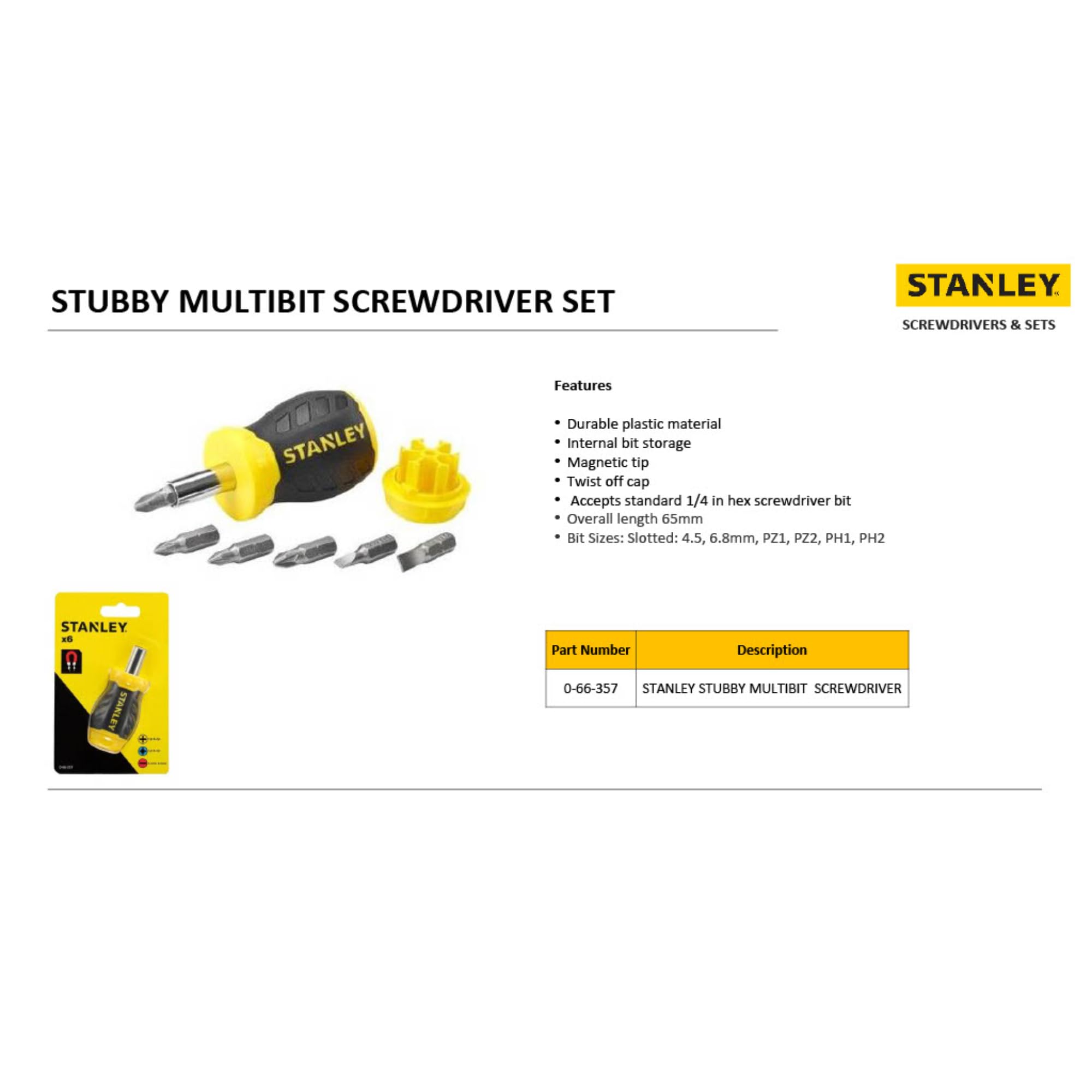stanley-0-66-357-destornillador-multipuntas-extracorto-stubby-6-puntas-magn-tica image 7