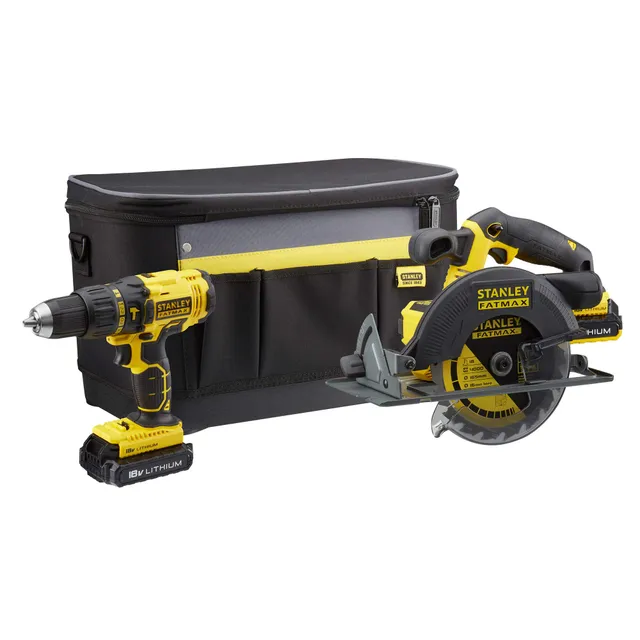 stanley-fatmax-fmck462d2s-qw-taladro-percutor-y-sierra-circular-18v-con-2-bater- image 1