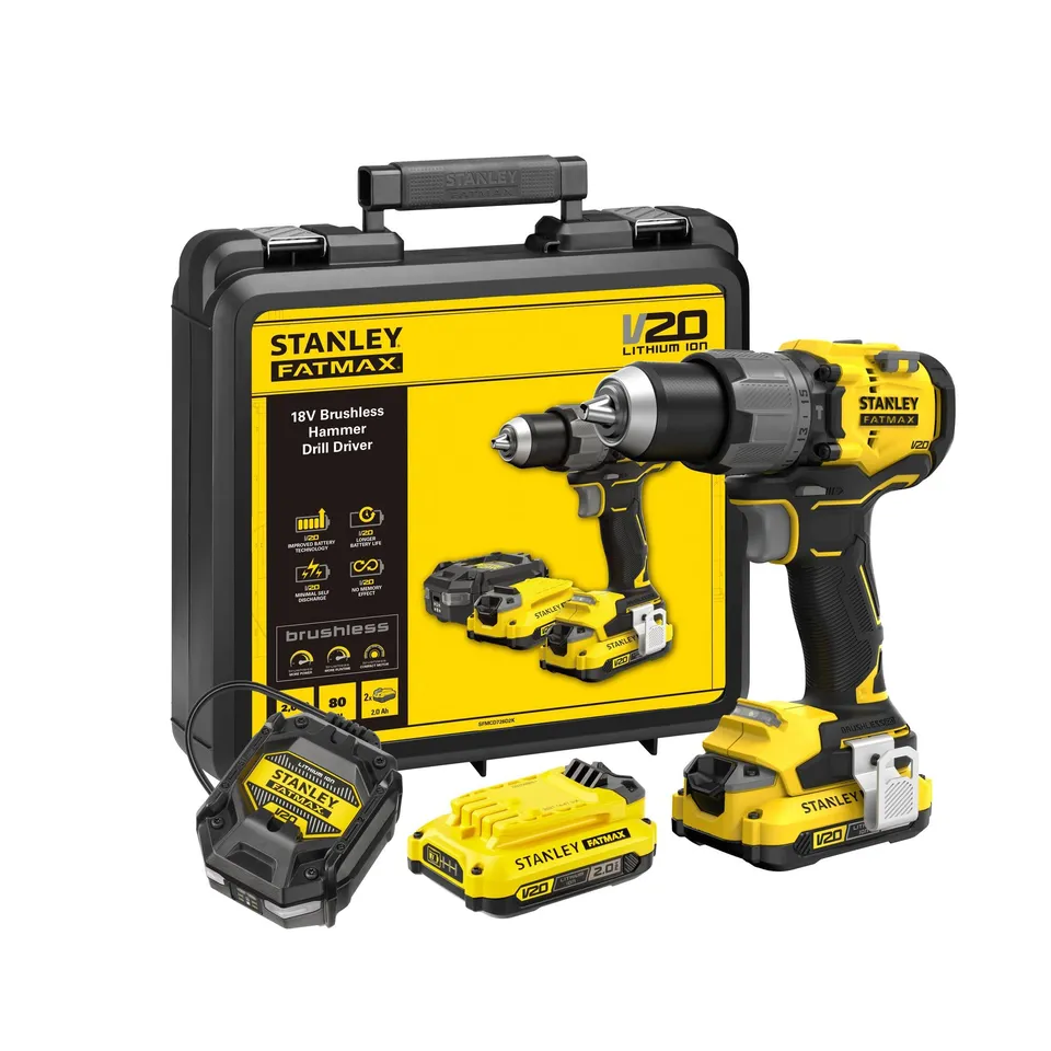 stanley-fatmax-v20-18v-taladro-percutor-inal-mbrico-brushless-con-2-bater-as-car image 1