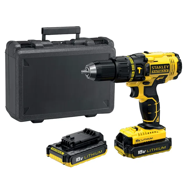 taladro-percutor-18v-stanley-fatmax-fmc626d2k-qw-con-2-bater-as-2ah-y-malet-n image 1