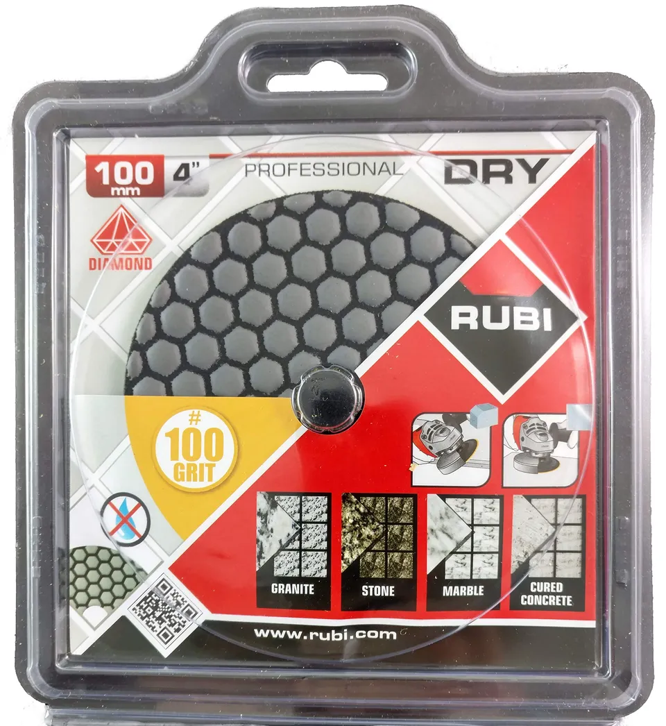rubi-almohadilla-de-lijado-de-diamante-100-mm-m14-grano-100 image 1