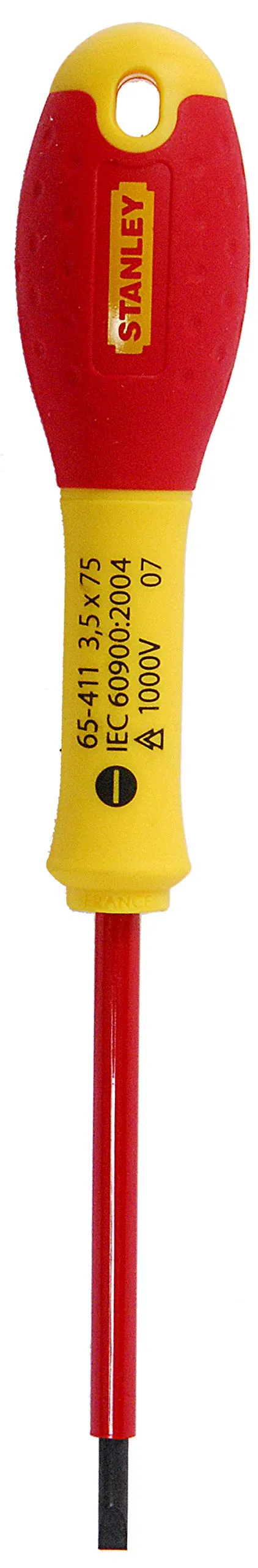 stanley-fatmax-1-65-411-destornillador-aislado-vde-1000v-plana-3-5-x-75-mm image 1