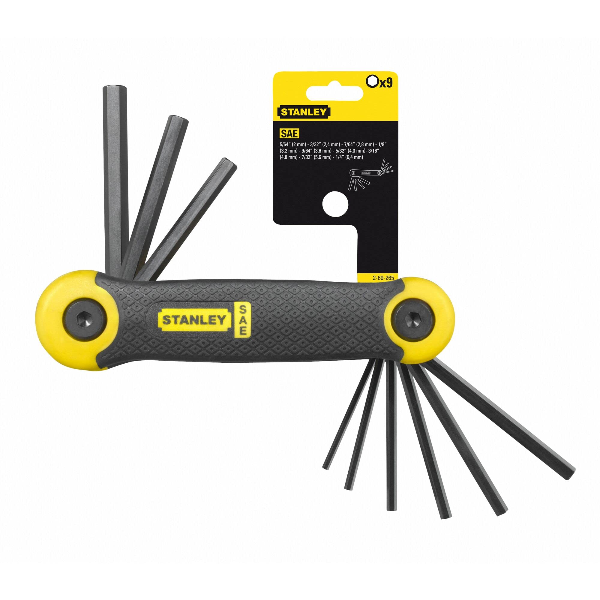 stanley-juego-de-9-llaves-hexagonales-en-pulgadas-5-64-1-4-cuerpo-ergon-mico-rec image 2