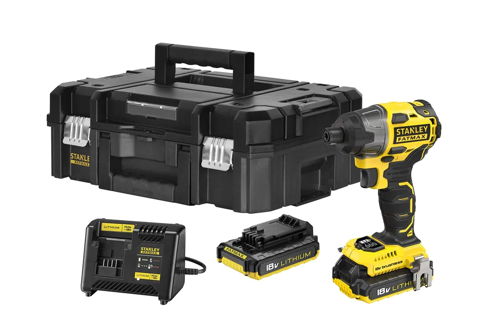 stanley-fatmax-fmc647d2t-qw-atornillador-de-impacto-brushless-18v-180-nm-2-bater image 1
