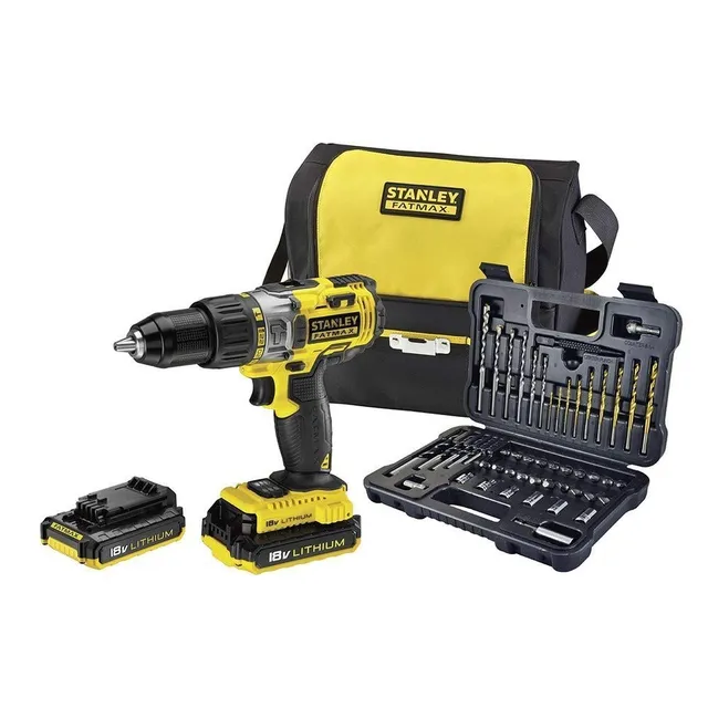 stanley-fatmax-fmck625d2sa-qw-taladro-percutor-18v-con-2-bater-as-de-litio-2ah-2 image 1