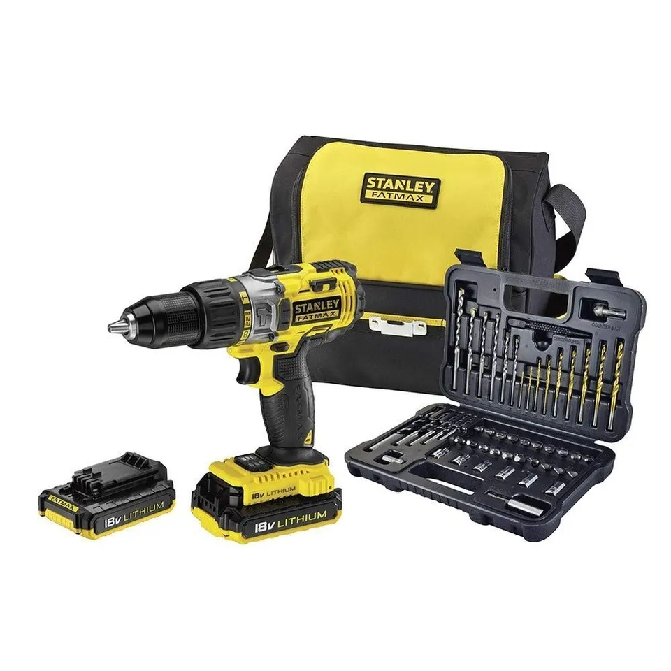 stanley-fatmax-fmck625d2sa-qw-taladro-percutor-18v-con-2-bater-as-de-litio-2ah-2 image 1