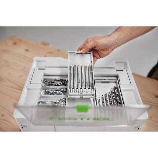 festool-systainer-sys3-df-m-187-malet-n-organizador-con-tapa-transparente-y-divi image 3