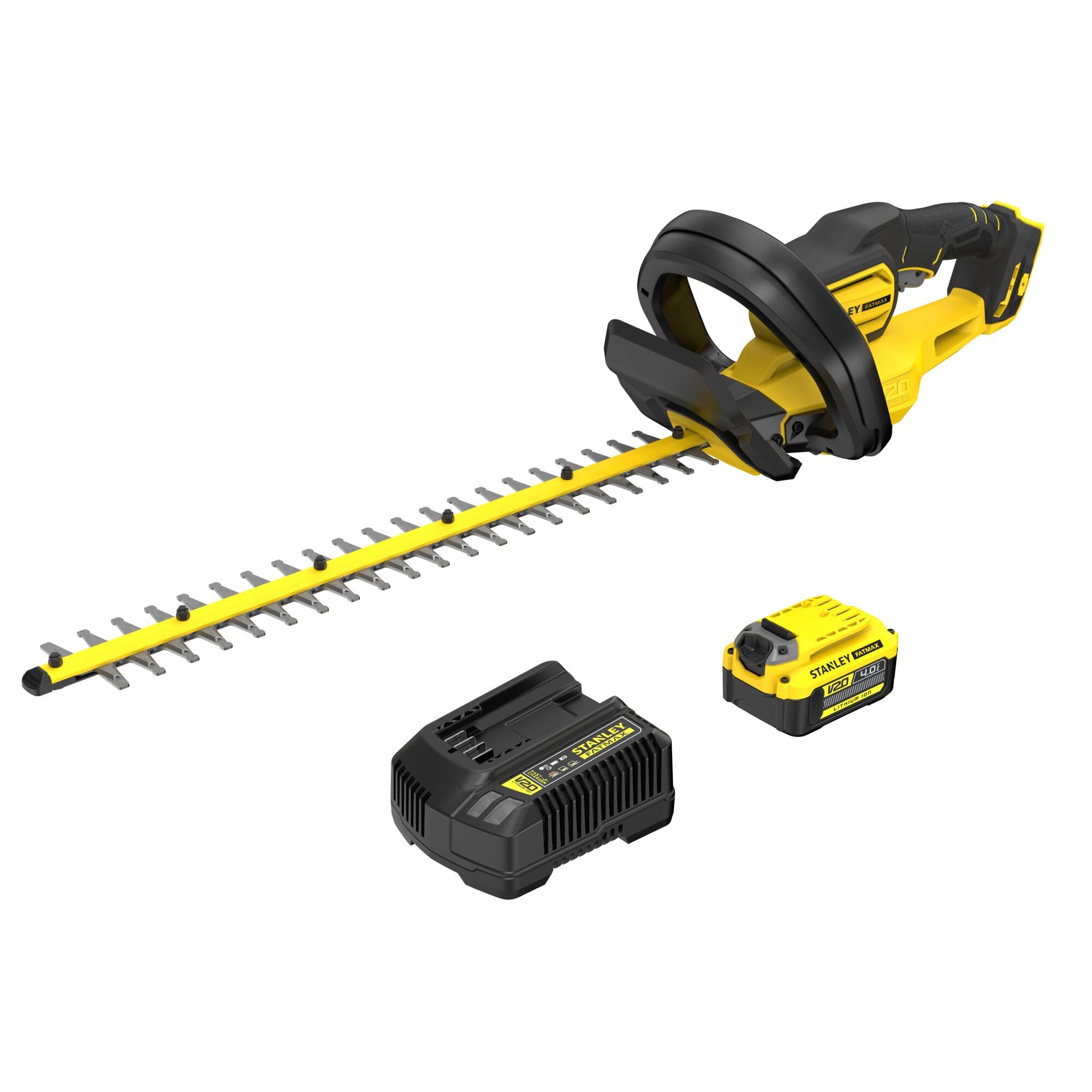 cortasetos-18v-stanley-fatmax-v20-55cm-con-bater-a-4ah-y-cargador-sfmcht655m1-qw image 1