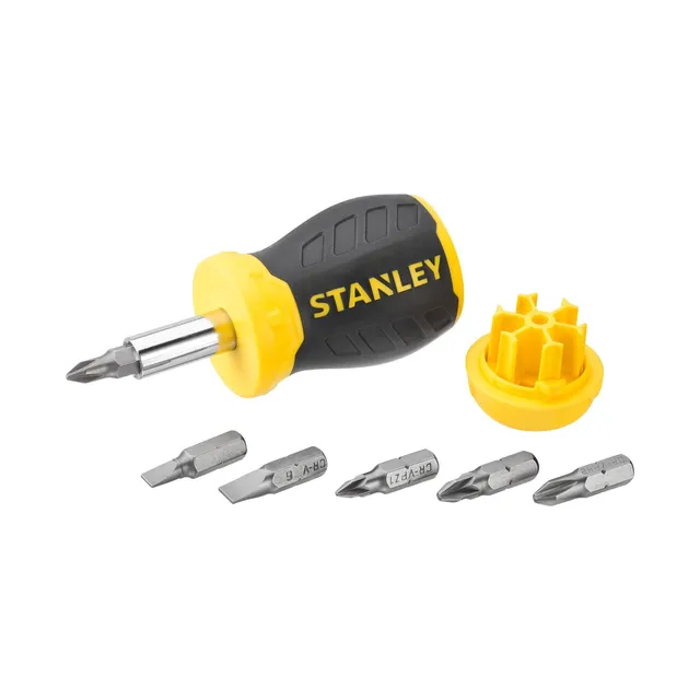 stanley-0-66-357-destornillador-multipuntas-extracorto-stubby-6-puntas-magn-tica image 1