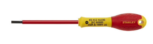 stanley-destornillador-aislado-vde-1000v-fatmax-plano-4x100-mm image 1