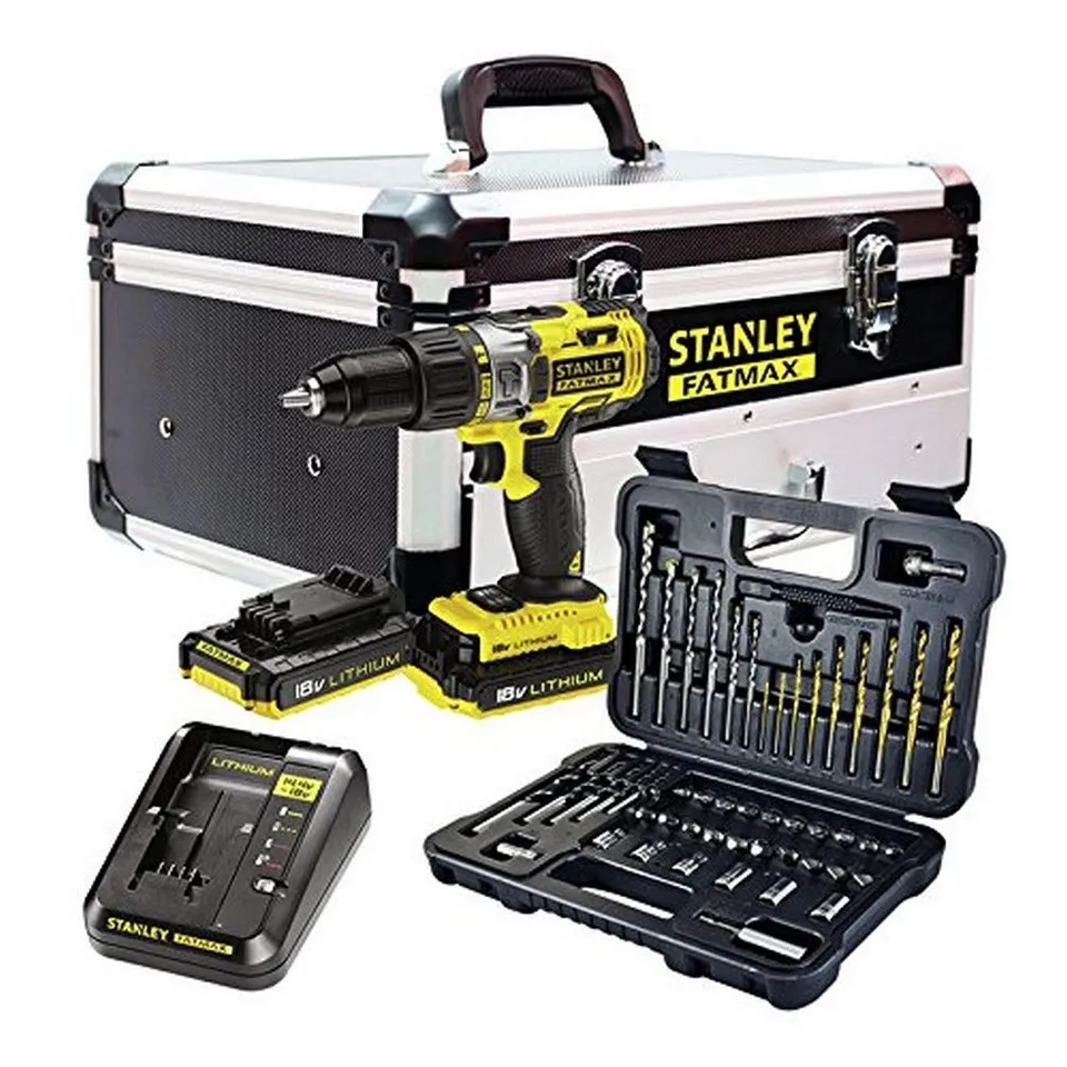 stanley-fatmax-fmck625d2f-qw-taladro-percutor-18v-2-bater-as-2ah-set-50-accesori image 1