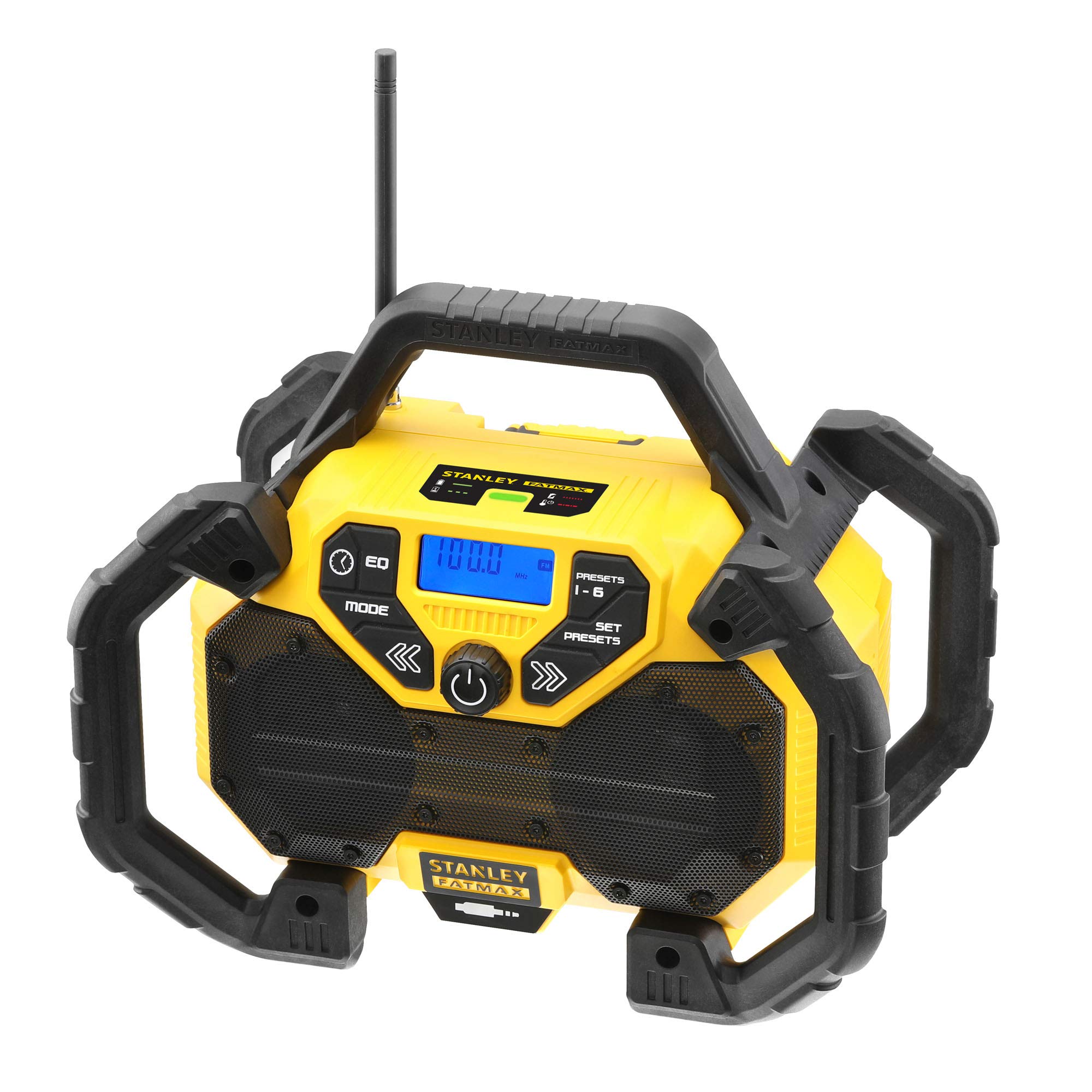 stanley-fatmax-fmcr001b-qw-radio-con-cargador-18v-2ah-para-bater-as-de-litio image 1