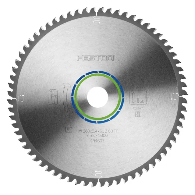 festool-hm-hoja-de-sierra-circular-260-x-2-4-x-30-mm-68-dientes-494607 image 1