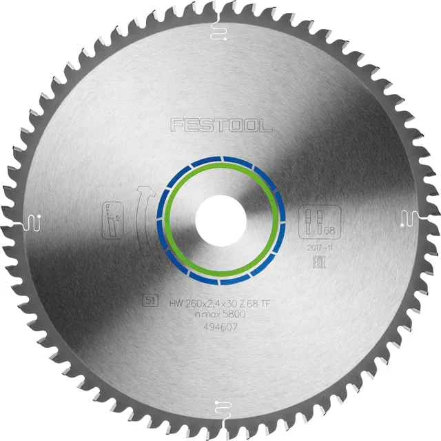 festool-hoja-de-sierra-especial-260x2-4x30-tf68-para-aluminio-y-pl-sticos-duros image 1
