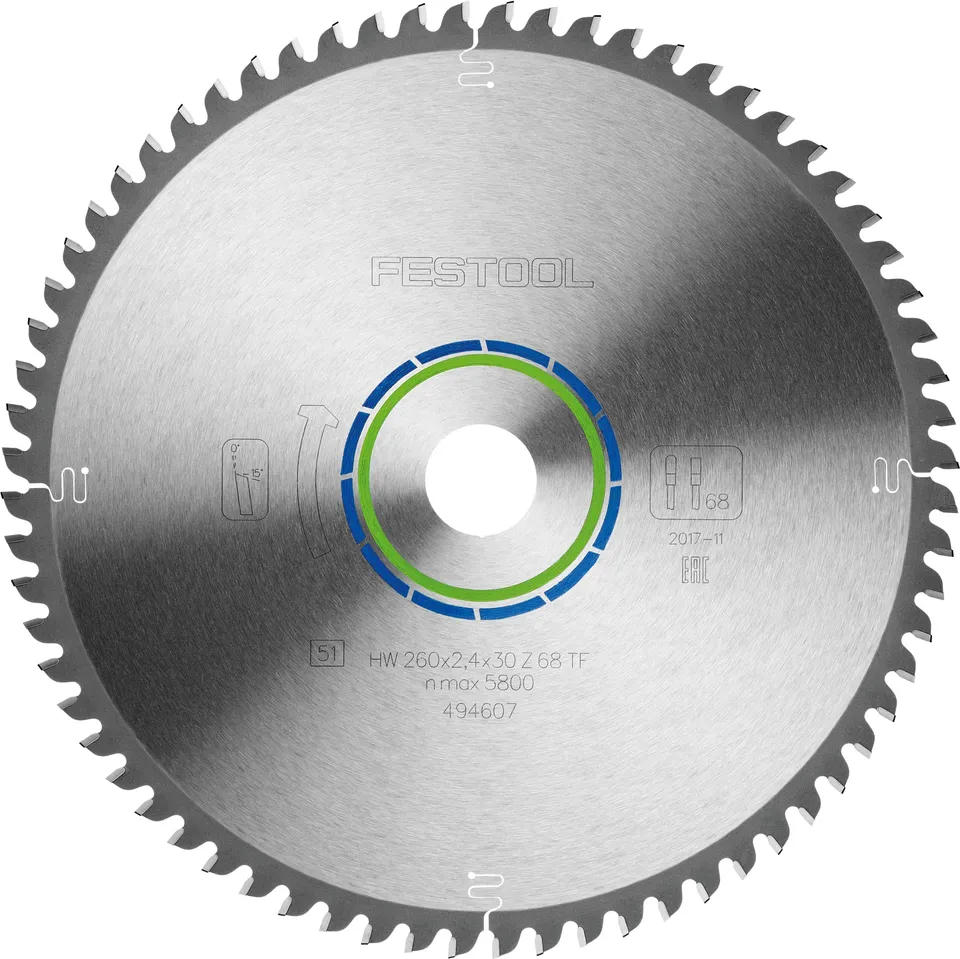festool-hoja-de-sierra-especial-260x2-4x30-tf68-para-aluminio-y-pl-sticos-duros image 1