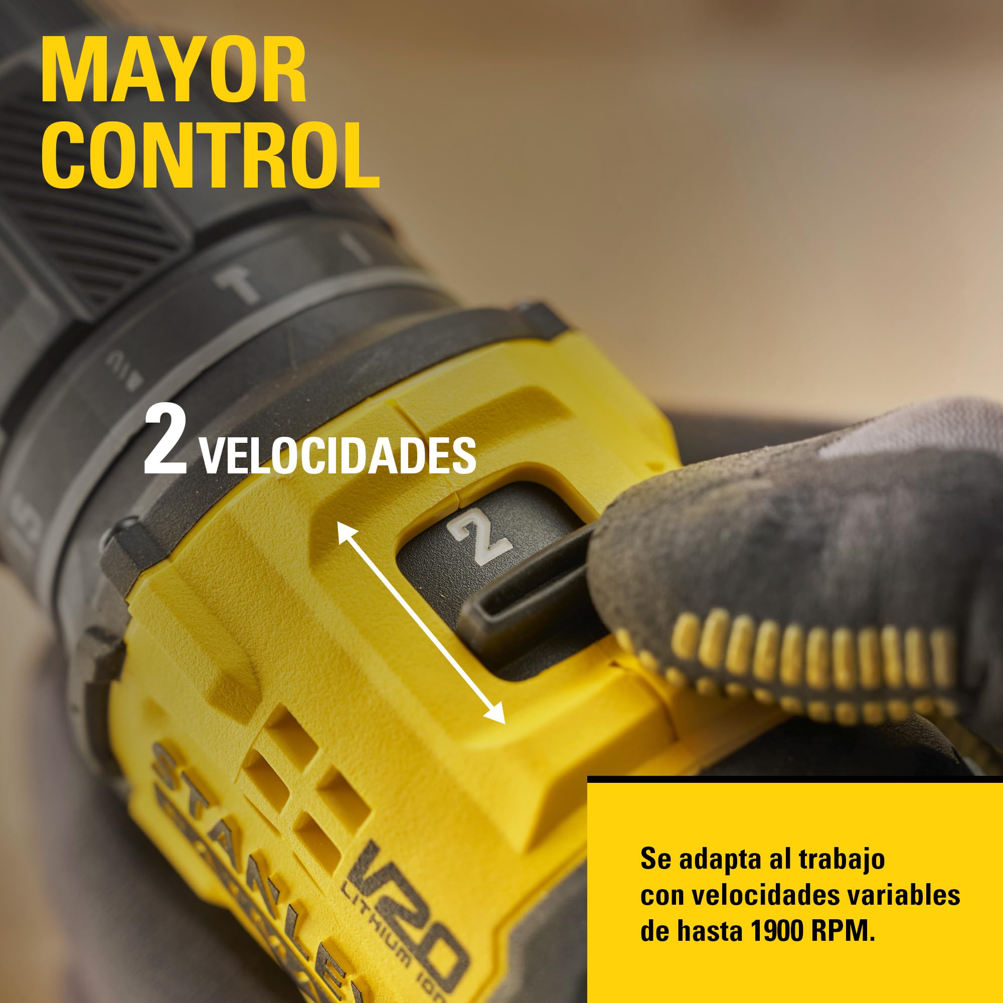 stanley-v20-taladro-percutor-sin-escobillas-18v-2-0ah-sfmcd716d2a-qw image 5