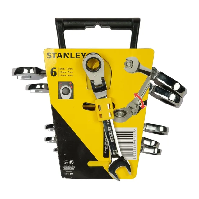 stanley-4-91-444-juego-de-6-llaves-combinadas-de-carraca-con-cabeza-indexable image 1