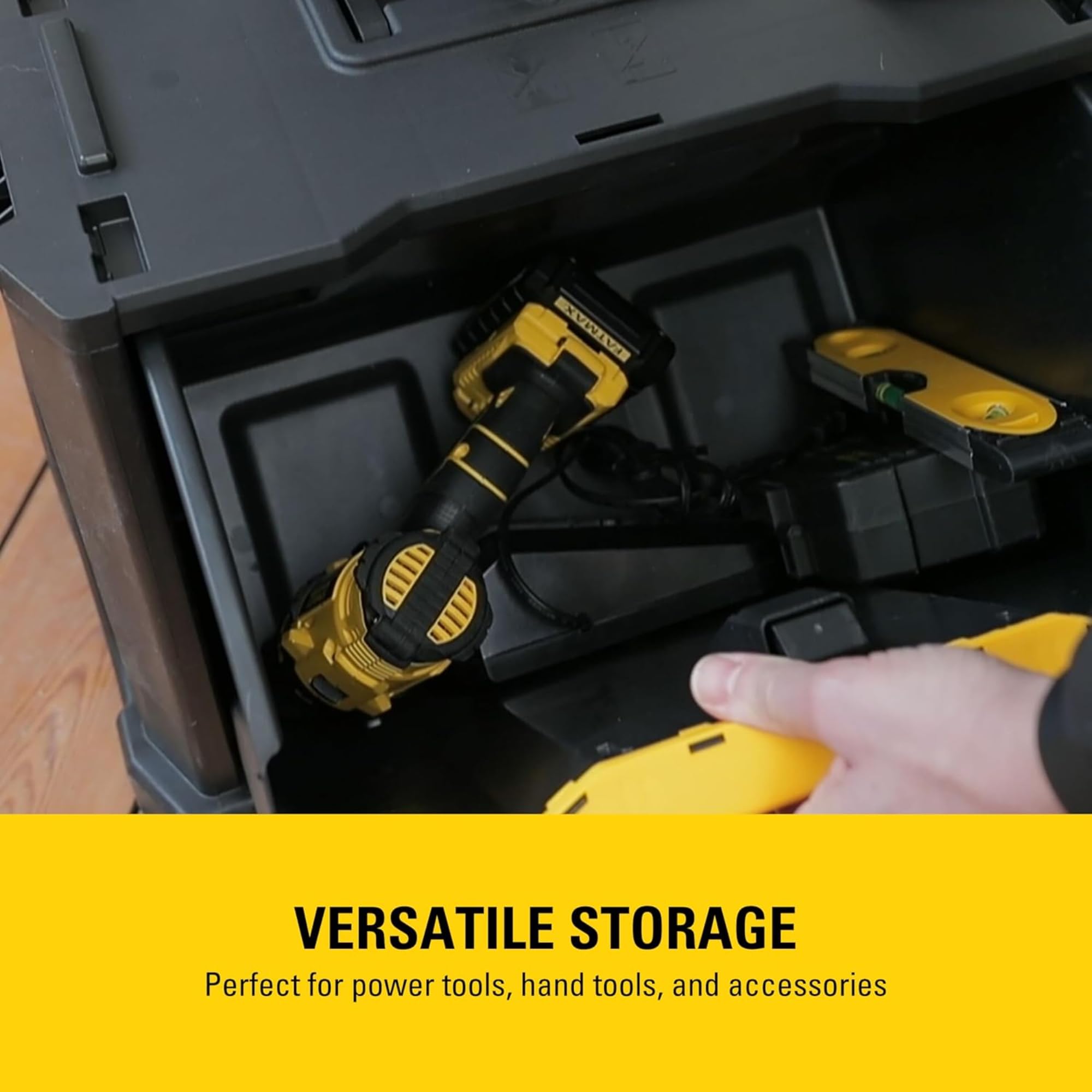 stanley-taller-rodante-modular-3-en-1-apilable-con-ruedas-resistentes-asa-telesc image 4