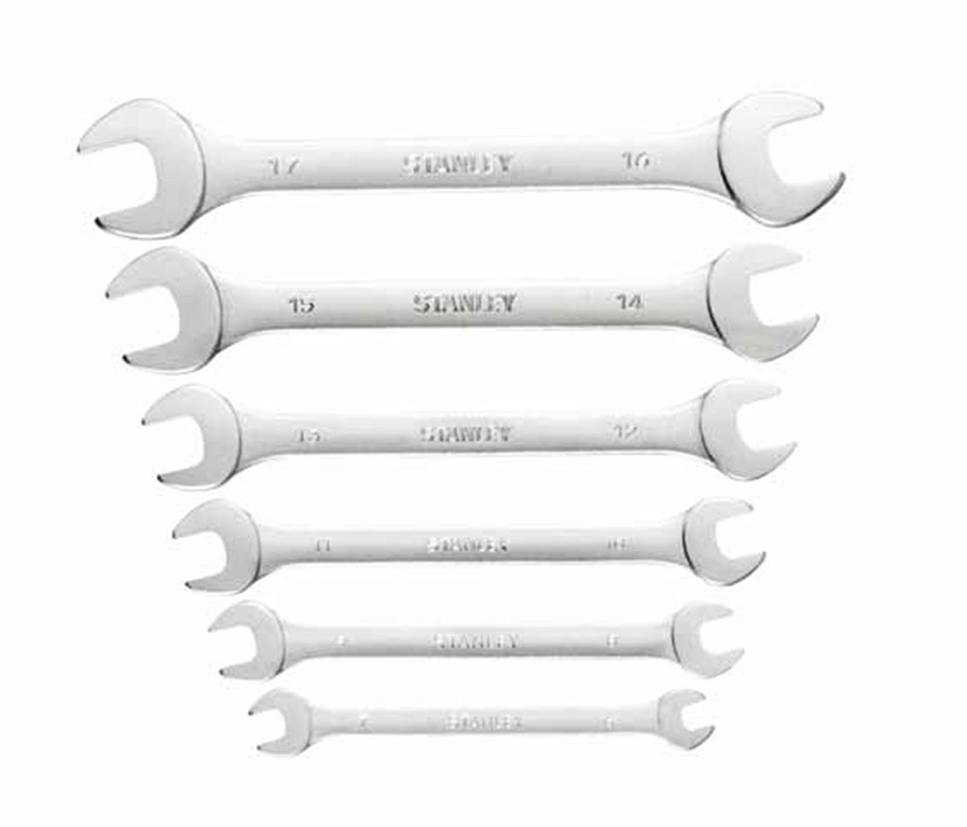 stanley-1-95-767-juego-de-6-llaves-fijas-dobles-cromo-mate image 1