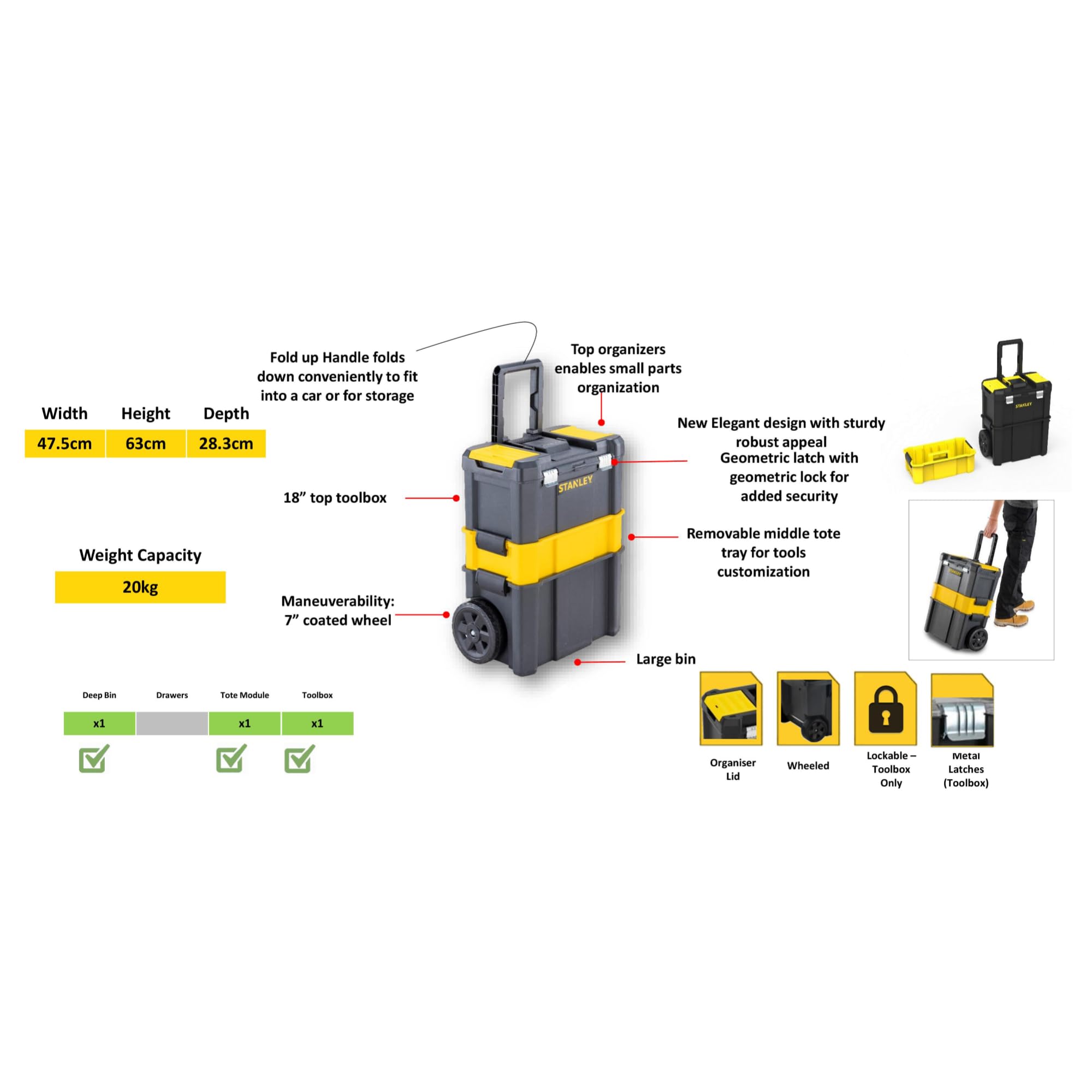 stanley-caja-de-herramientas-rodante-essential-stst1-80151 image 2