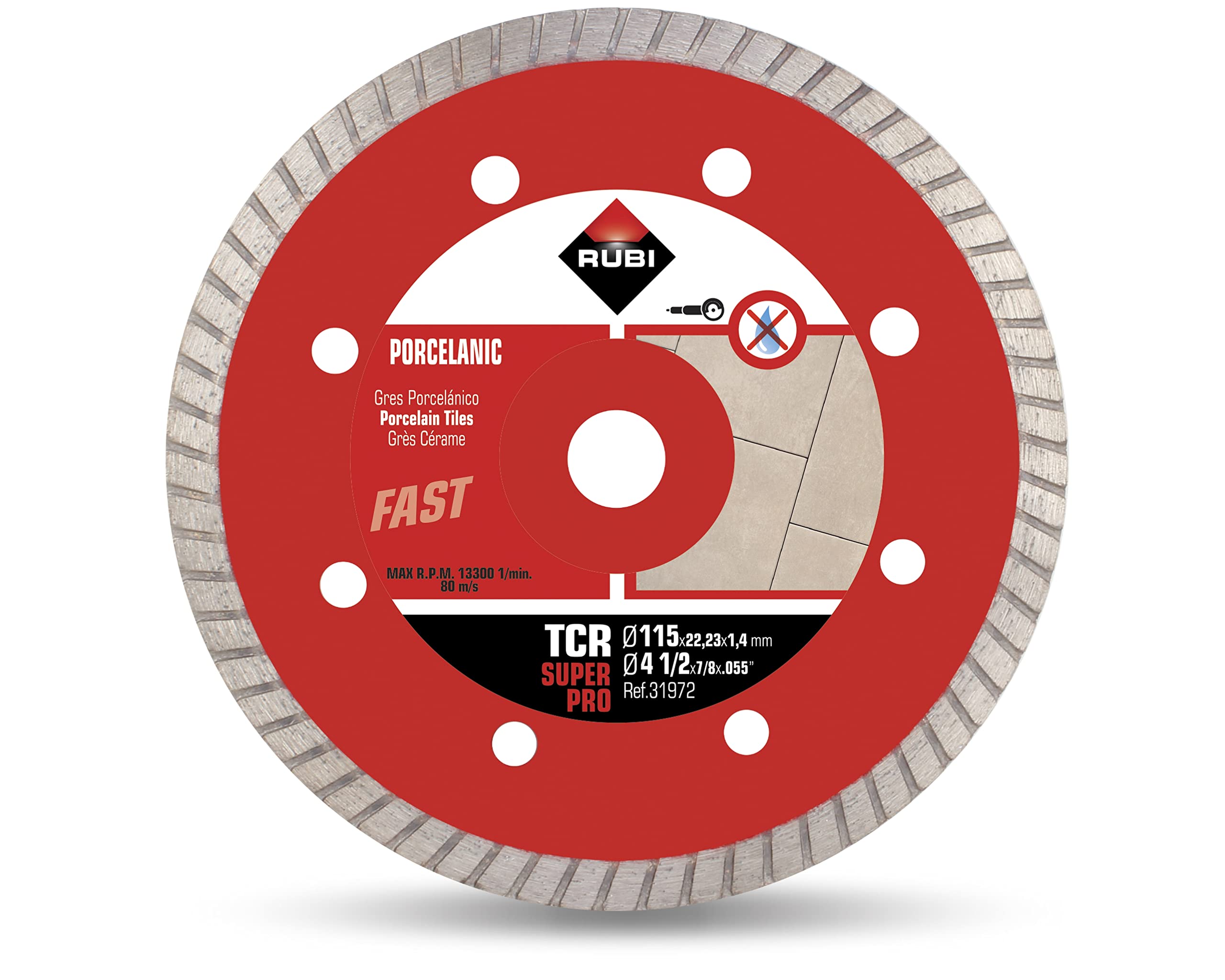 rubi-31972-disco-diamante-tcr-115-mm-superpro-porcel-nico image 1