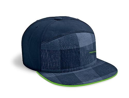 festool-gorra-snapback-gc-ft3-cuadros-azul-marino-con-visera-plana image 3