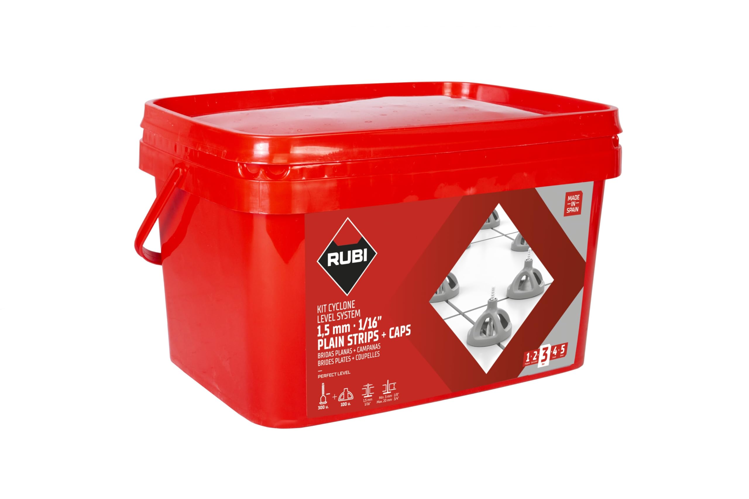 rubi-kit-cyclone-level-system-con-bridas-planas-1-5-mm image 1