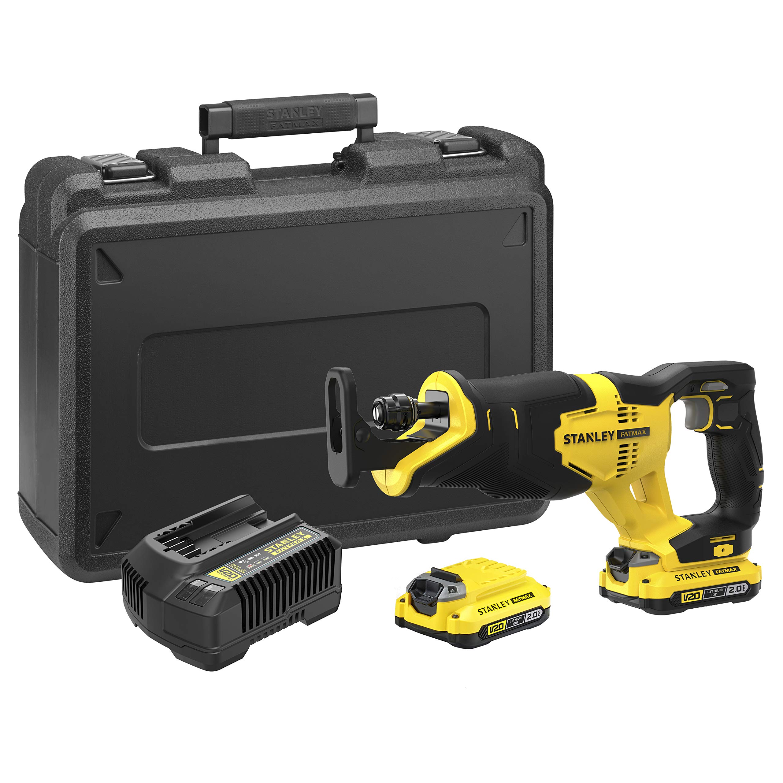 stanley-fatmax-sfmcs300d2k-qw-sierra-sable-v20-18v-con-2-bater-as-2ah-cargador-y image 1
