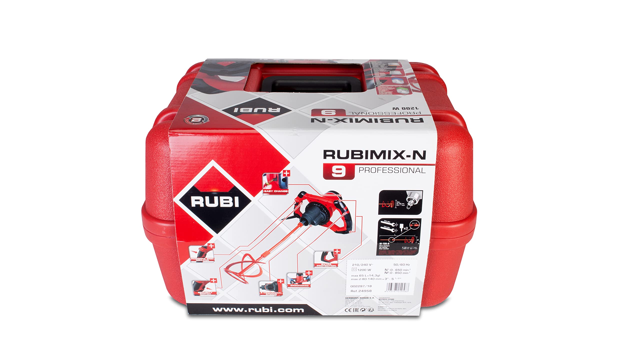 rubi-rubimix-9-n-mezclador-el-ctrico-1200w-2-velocidades-maleta-24958 image 6