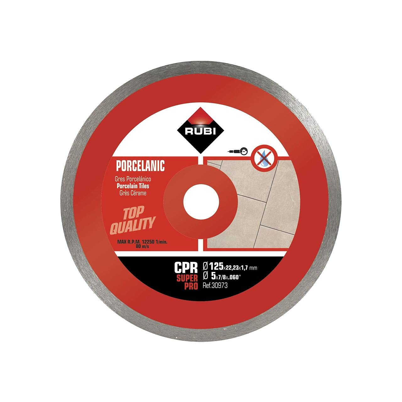 rubi-30973-disco-diamante-gres-porcel-nico-continuo-cpr-125-mm-superpro-gris image 1