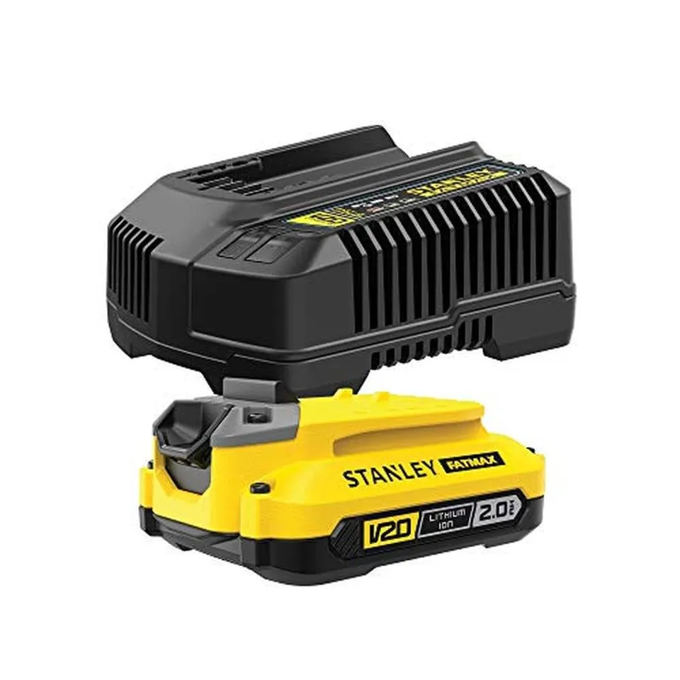 stanley-fatmax-paquete-cargador-v20-li-ion-18v-2a-adaptador-para-herramientas-co image 1