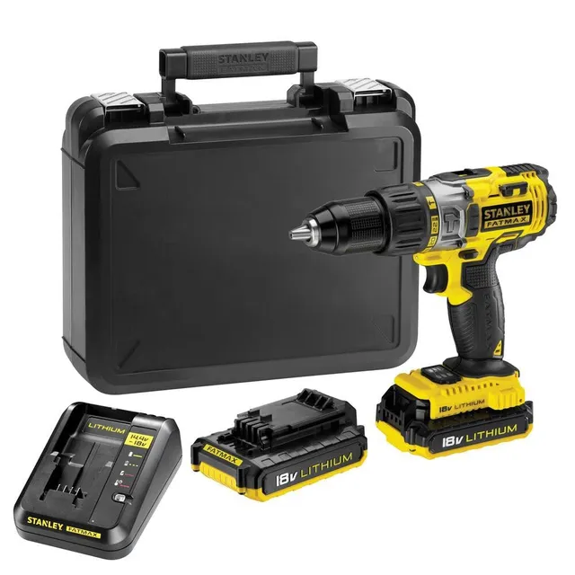 stanley-fatmax-fmc625d2-qw-taladro-percutor-18v-51-4-nm-2-bater-as-litio-2-ah-ma image 1