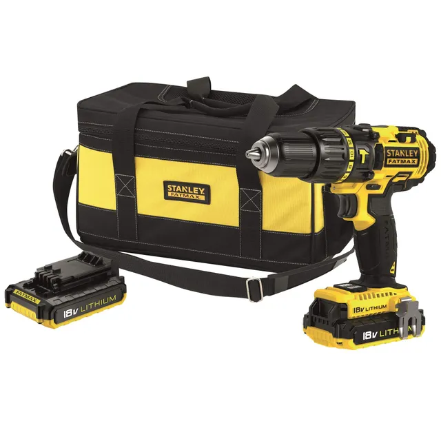 stanley-fatmax-fmck475d2bc-qw-taladro-percutor-18v-con-2-bater-as-2ah-y-bolsa-ca image 1