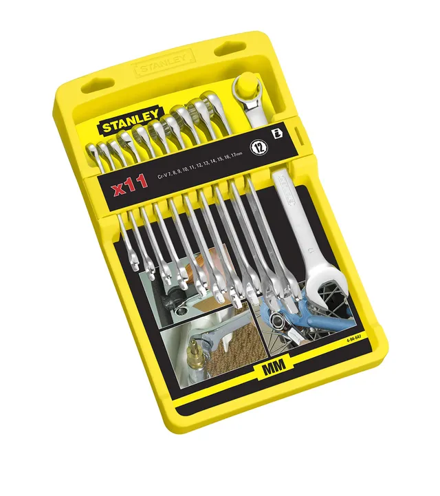 stanley-4-94-647-juego-11-llaves-combinadas-cromo-mate image 1