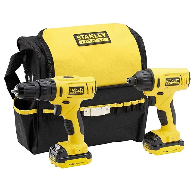 stanley-fatmax-fmck062ss2-qw-taladro-percutor-y-llave-de-impacto-10-8v-con-2-bat image 1