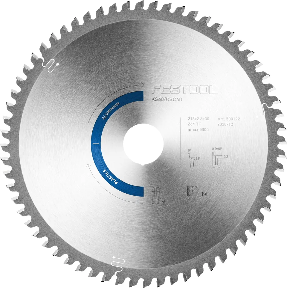 festool-hoja-de-sierra-especial-hw-216x2-3x30-tf64-para-aluminio-y-pl-sticos image 1