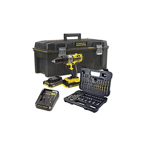 stanley-fatmax-fmck625pr23-qw-taladro-percutor-18-v-con-2-bater-as-de-2-ah-y-set image 2
