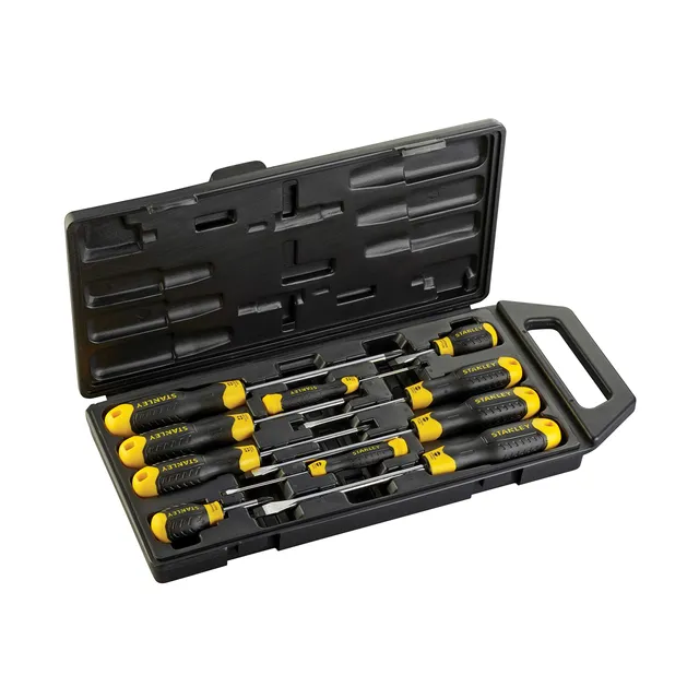 stanley-cushion-grip-juego-de-10-destornilladores-planos-y-phillips-2-65-005 image 1
