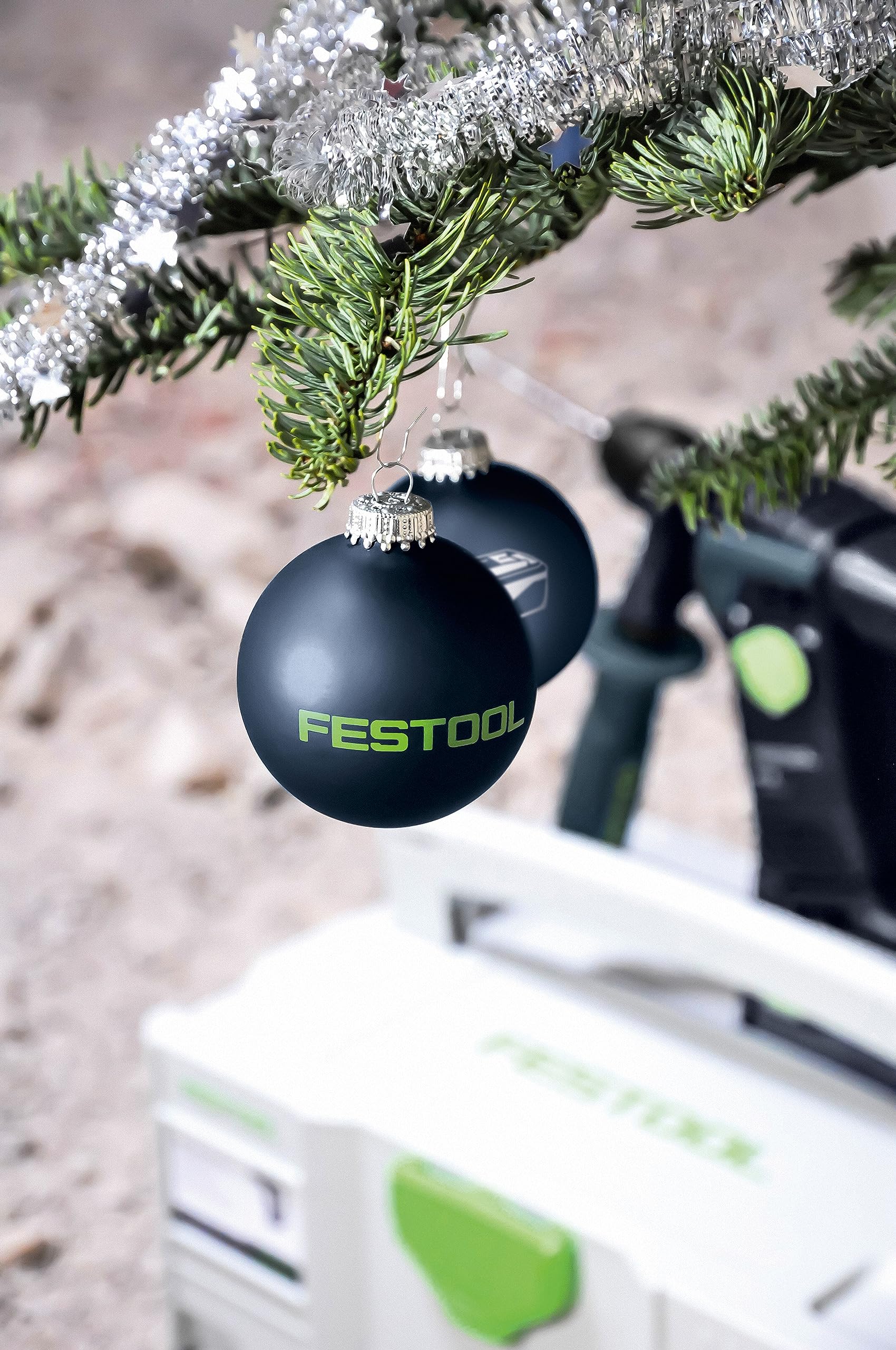 festool-wk-ft3-juego-de-2-bolas-de-navidad-de-cristal-70-mm-decoraci-n-azul-oscu image 2