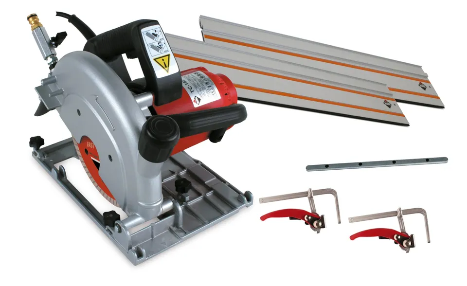 rubi-kit-cortadora-circular-tc-180-con-disco-de-diamante-2-gu-as-de-80-cm-conect image 1