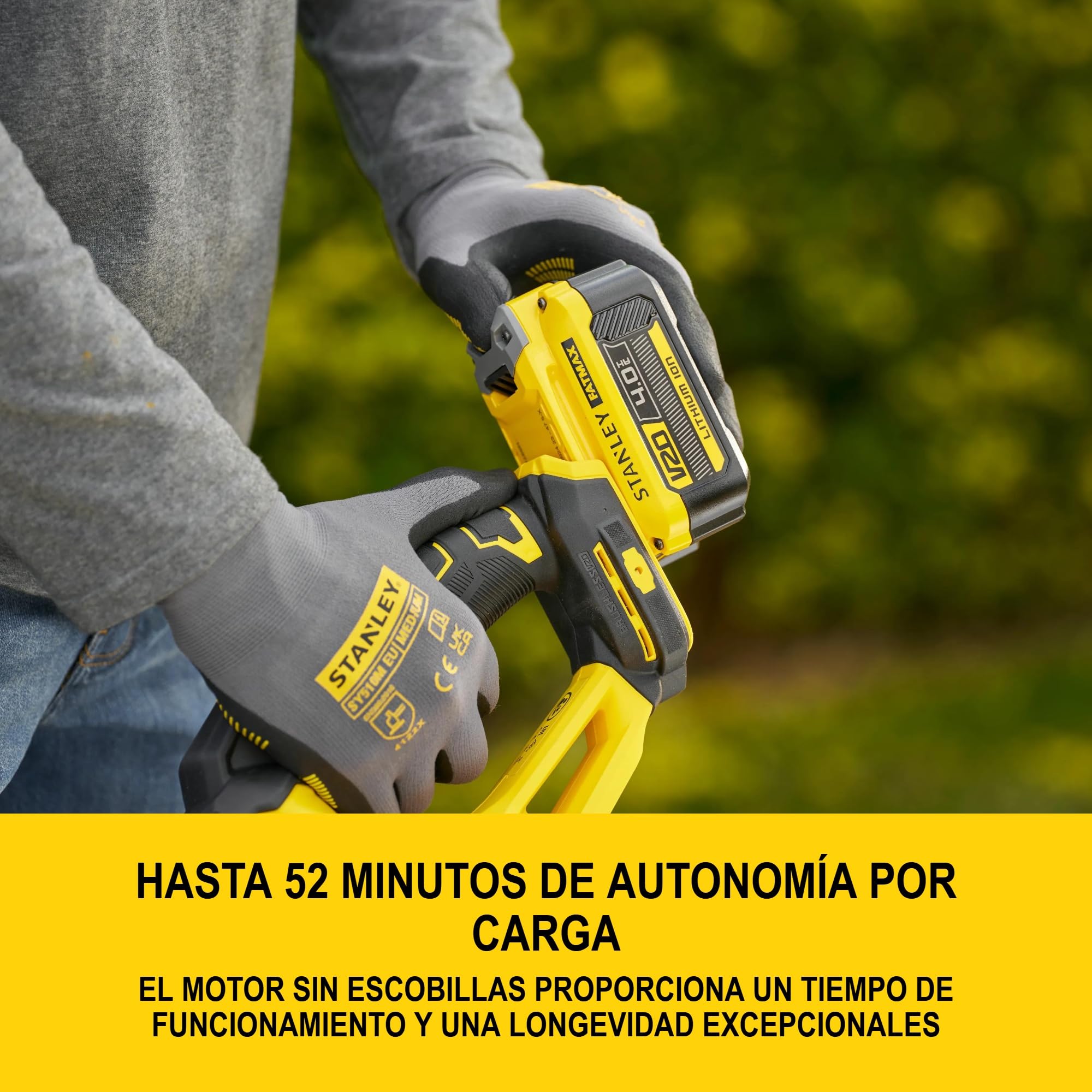 stanley-v20-stcht8255b-xj-cortasetos-inal-mbrico-brushless-18v-sin-bater-a-con-c image 2