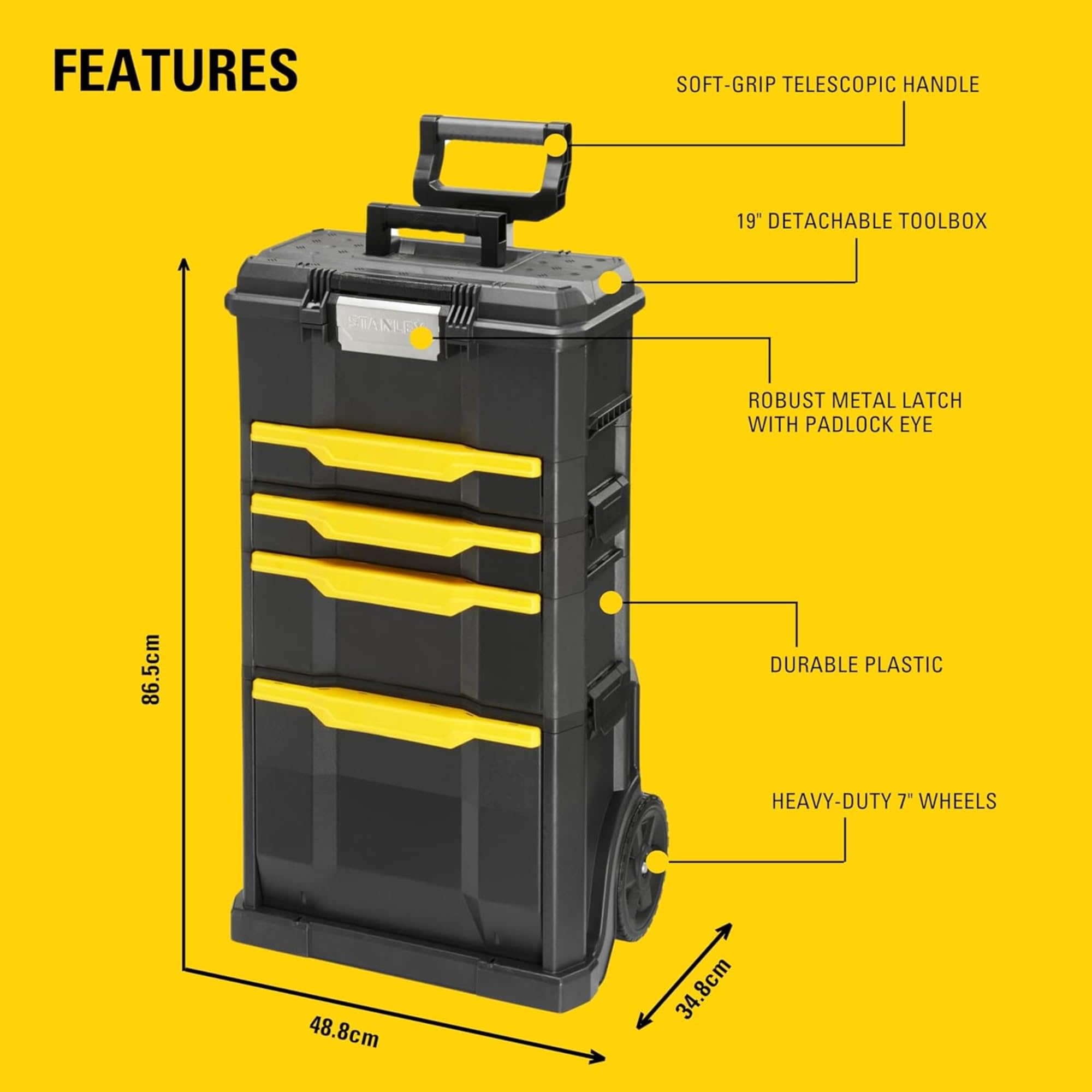 stanley-taller-rodante-modular-3-en-1-apilable-con-ruedas-resistentes-asa-telesc image 3