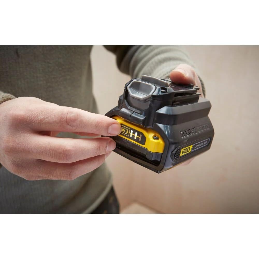 stanley-fatmax-paquete-cargador-v20-li-ion-18v-2a-adaptador-para-herramientas-co image 3