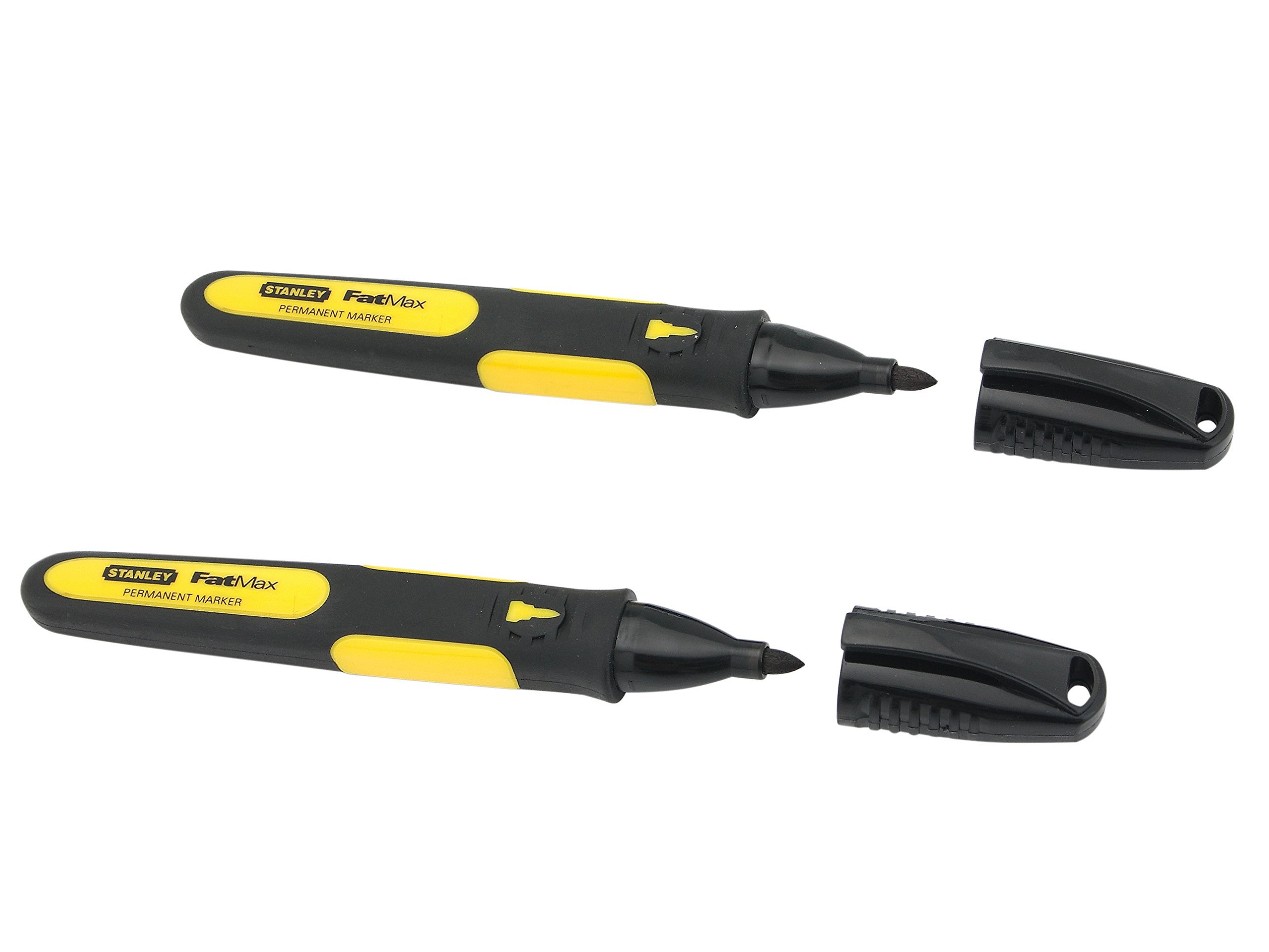 stanley-fatmax-0-47-312-marcador-permanente-punta-fina-negro-pack-2-uds image 1