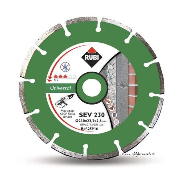 rubi-sev-230-pro-disco-de-diamante-general-segmentado-230-mm image 1