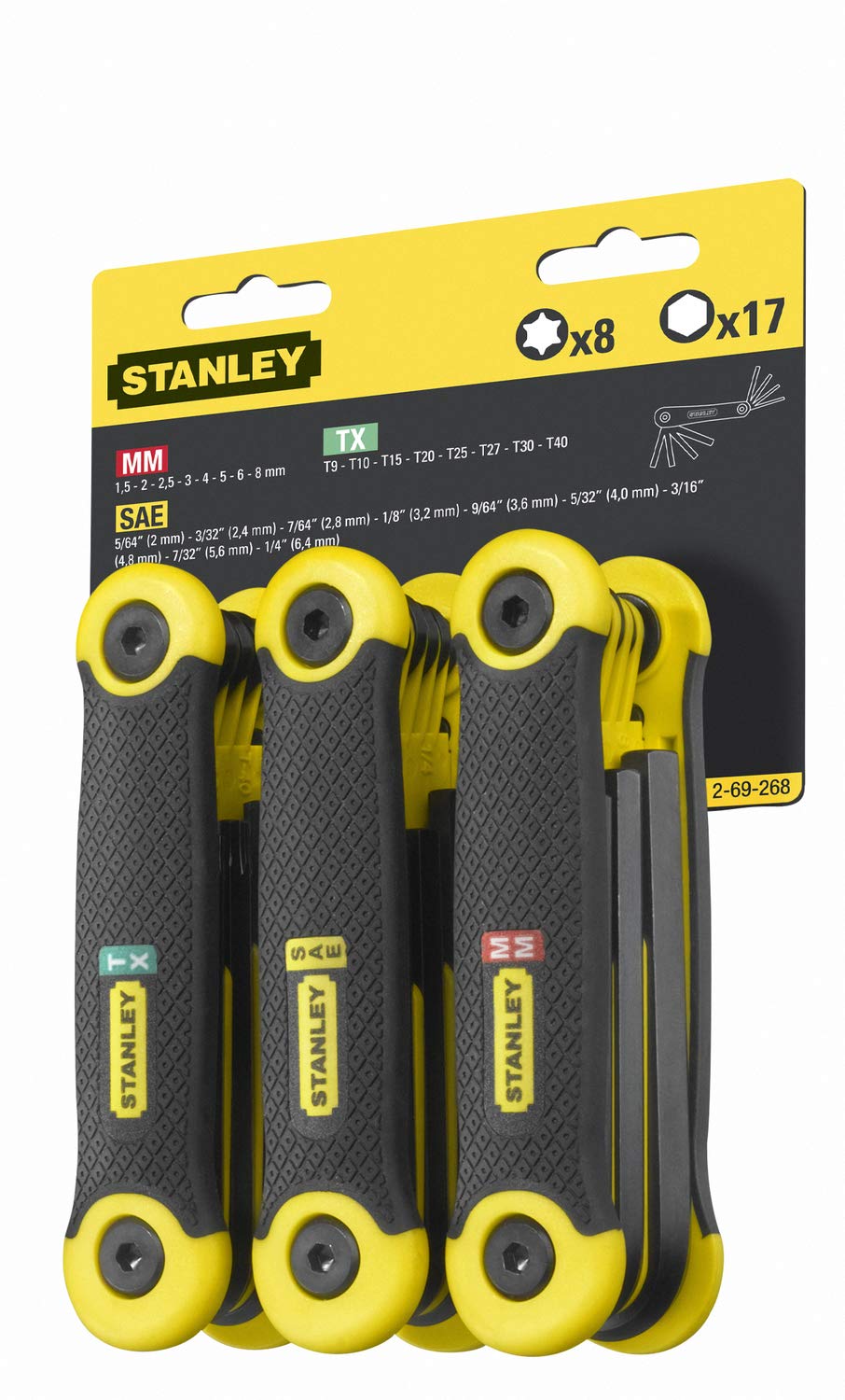 stanley-juego-de-25-piezas-de-llaves-hexagonales-en-pulgadas-m-tricas-y-torx image 2