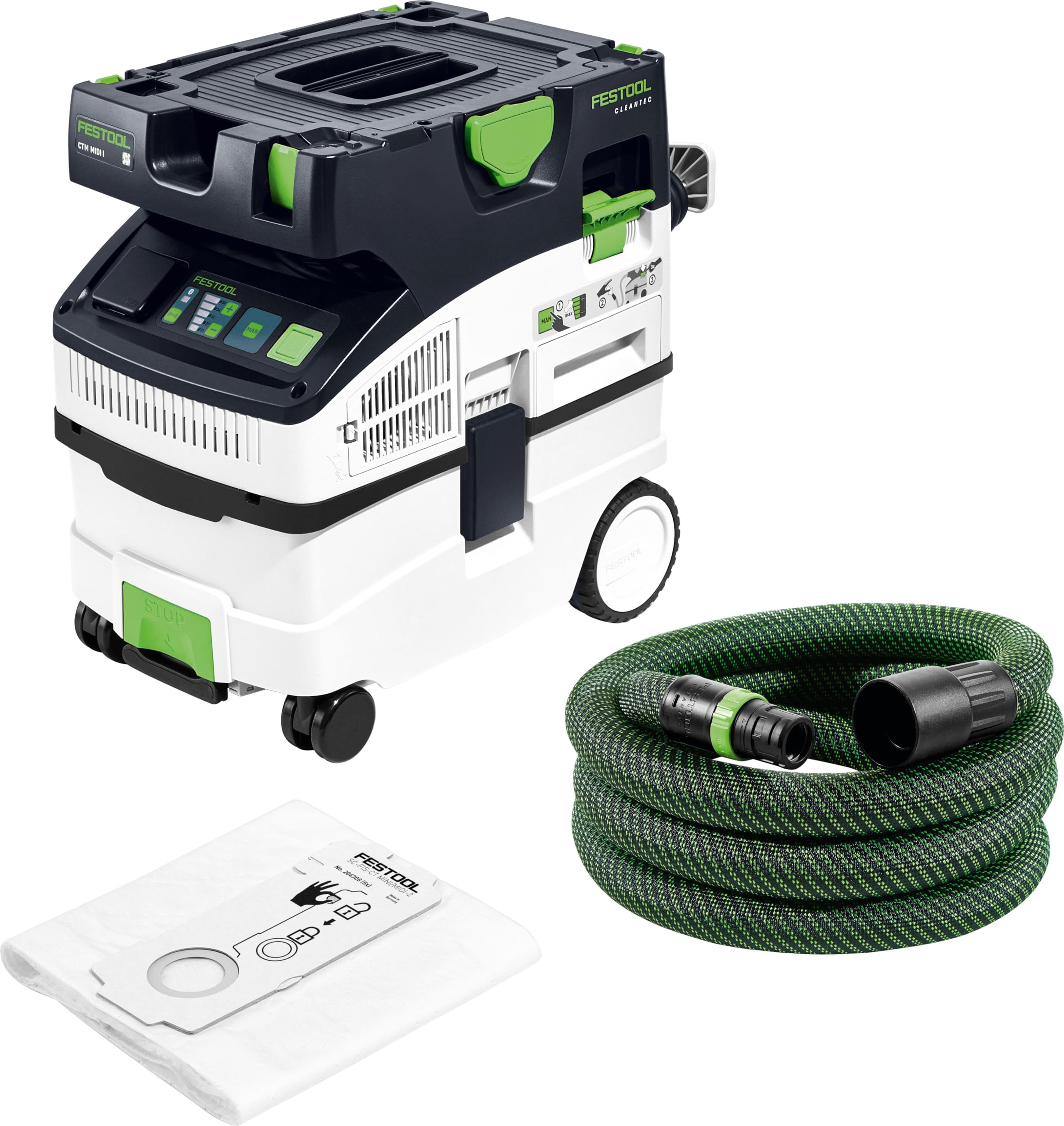festool-ctm-midi-i-cleantec-aspirador-industrial-clase-m-1200-w-15-l image 1