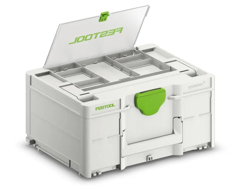 festool-systainer-sys3-df-m-187-malet-n-organizador-con-tapa-transparente-y-divi image 1
