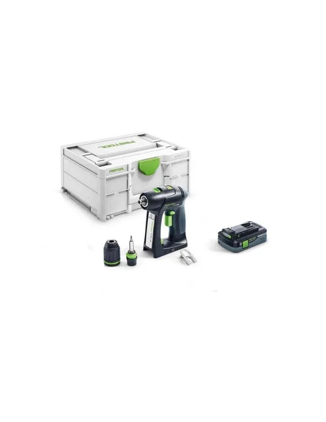 festool-c-18-taladro-atornillador-inal-mbrico-18v-basic-4-0-ah-con-systainer-cen image 1